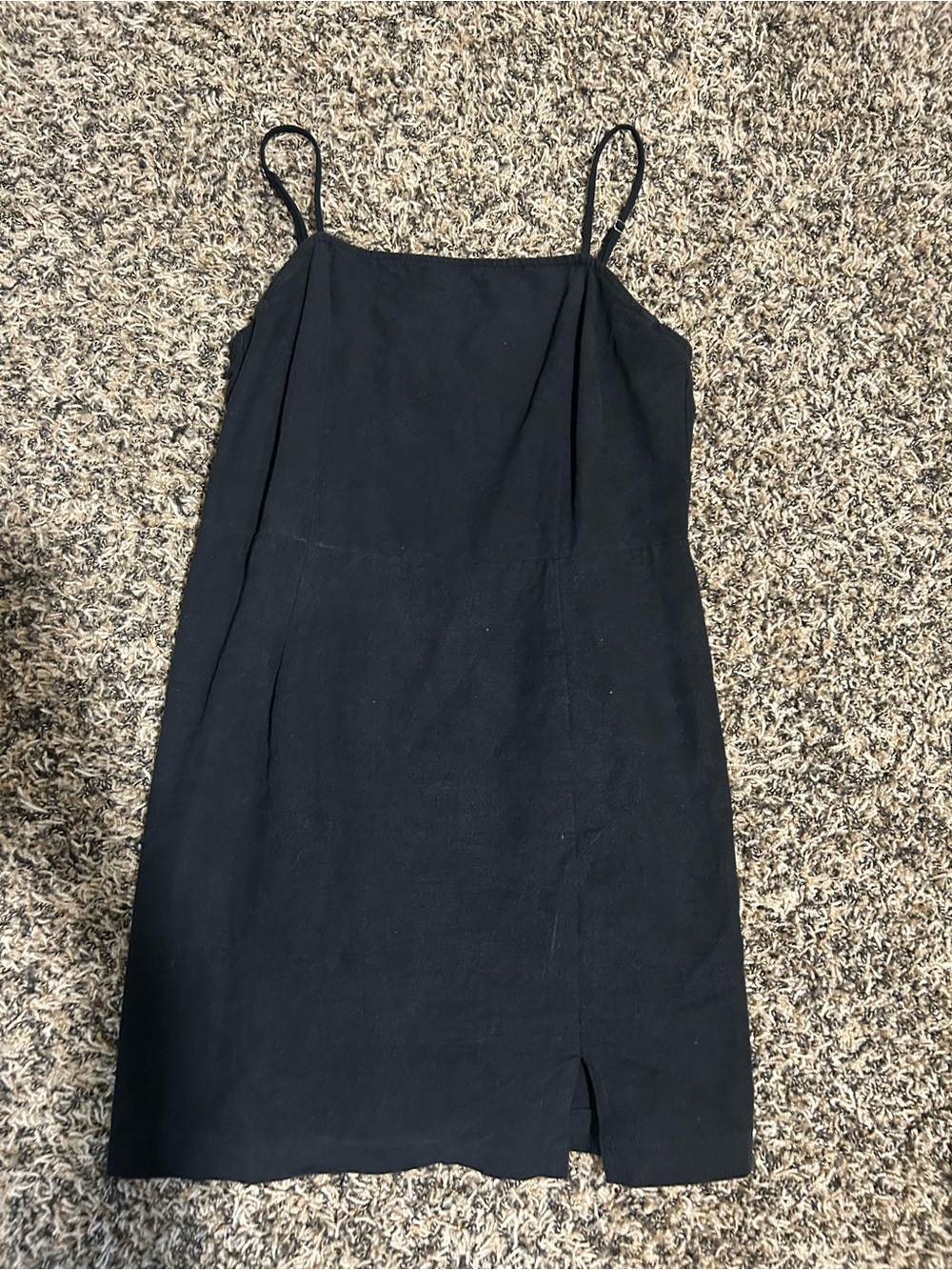 entro Black Spaghetti Strap Mini Dress